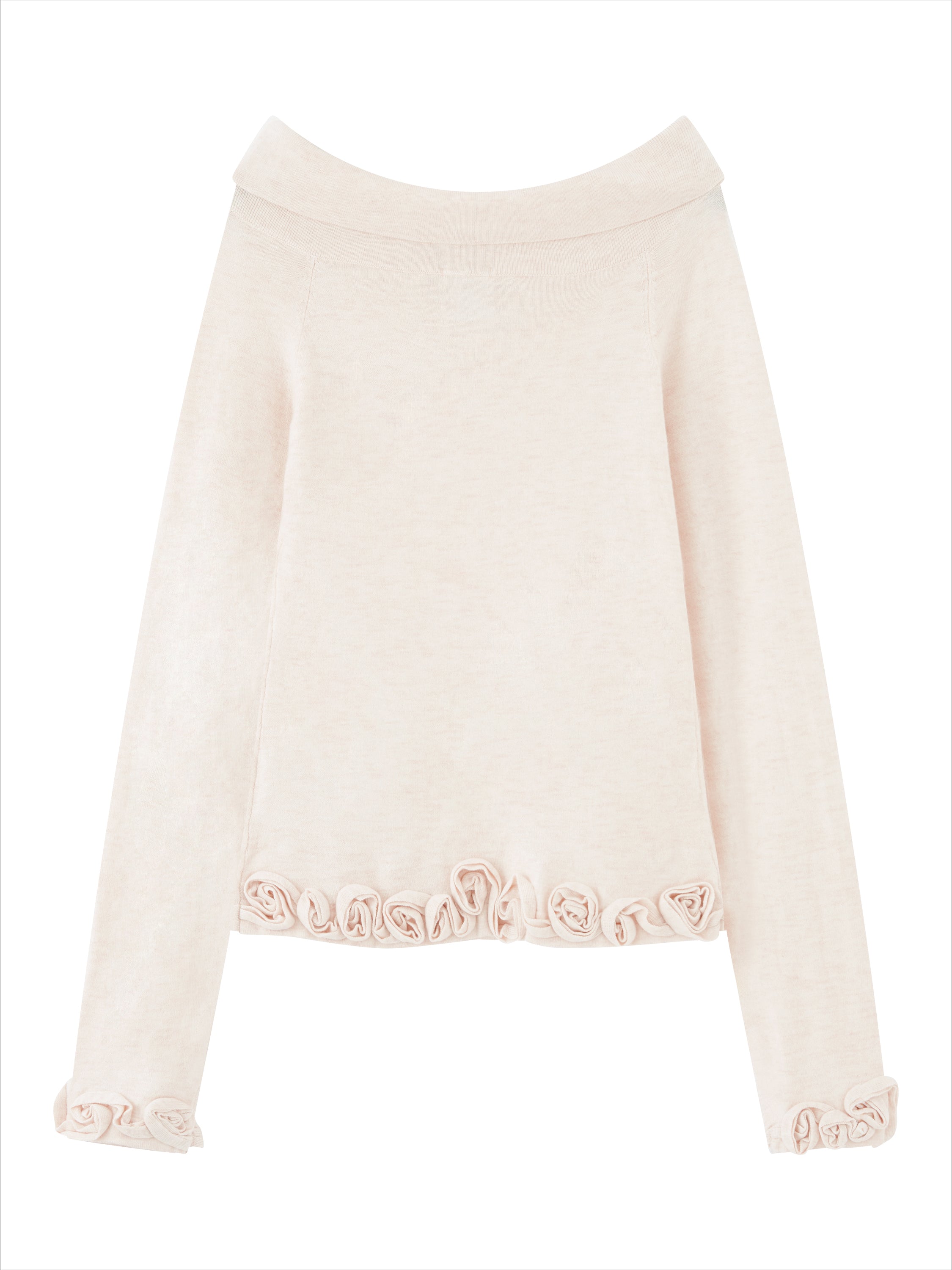 High-End Wool Off-shoulder Knit  - CHINASQUAD