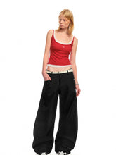 Low-Rise Slim-Fit Loose Wide-Leg Pants - CHINASQUAD