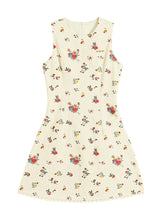 Flower Print Sleeveless Dress - CHINASQUAD