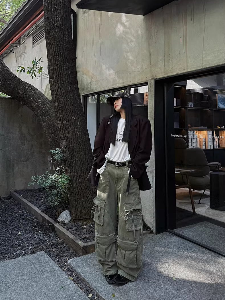 Logo Eyelet Genuine Leather Belt