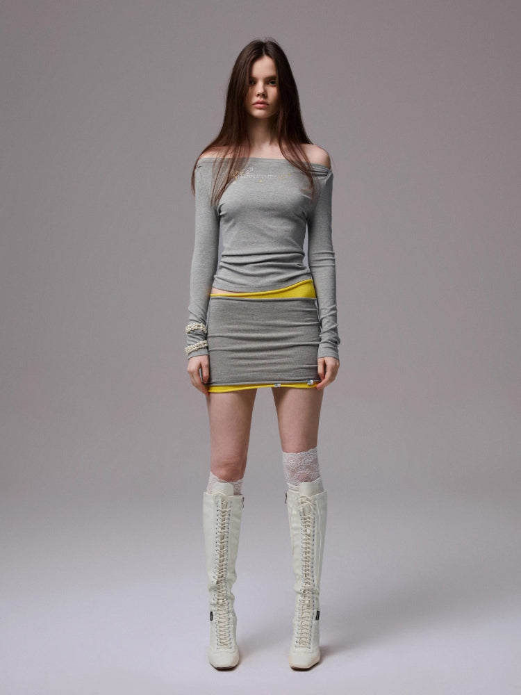 Knitted Slim Bolero Shrug & Tube Top Set