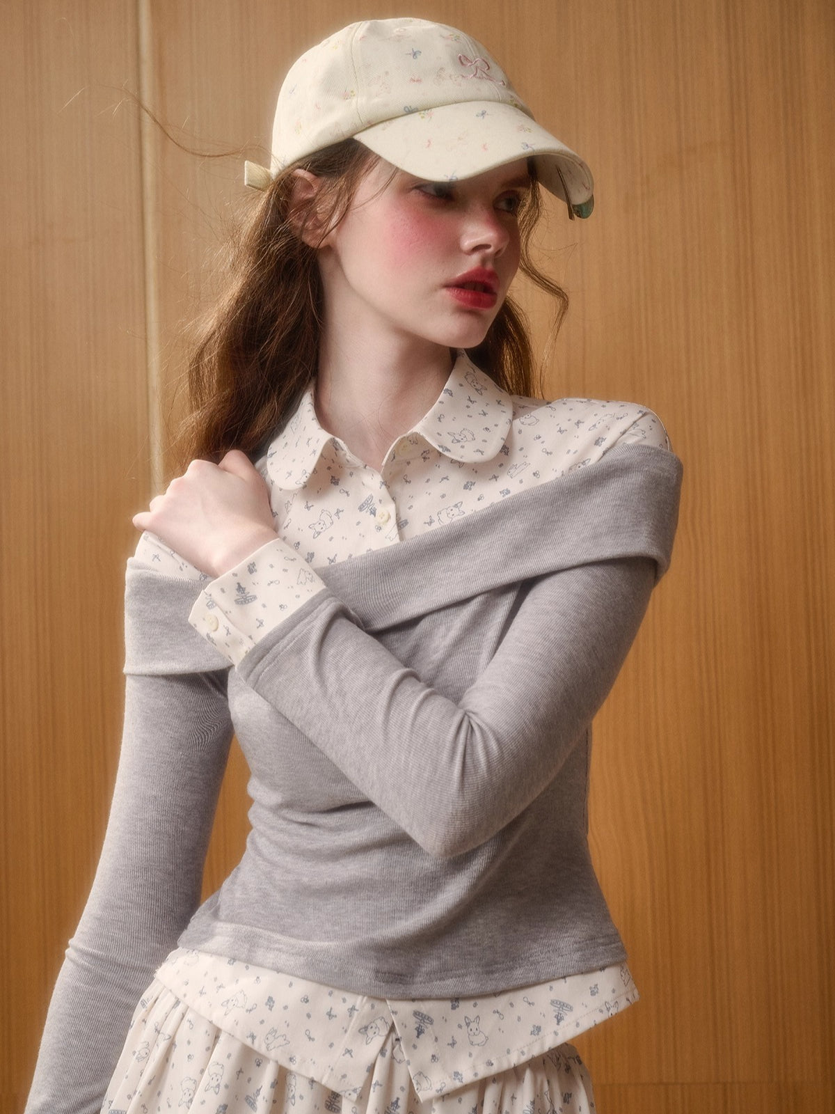 Bunny Fountain Original Printed Two-Piece Set