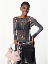 Lace Mesh Layered T-shirt - CHINASQUAD