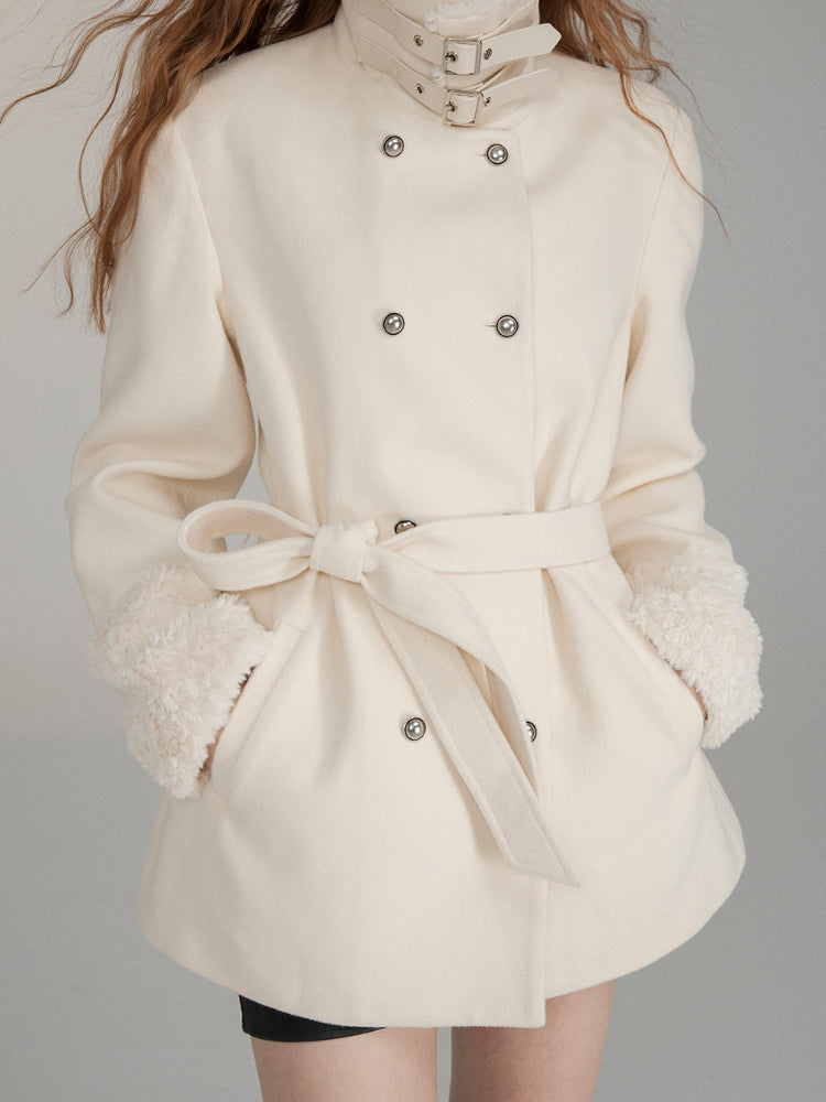 Patchwork Belted Waist Coat - CHINASQUAD