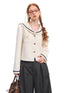 Nautical Embroidered Tweed Cropped Jackets - CHINASQUAD