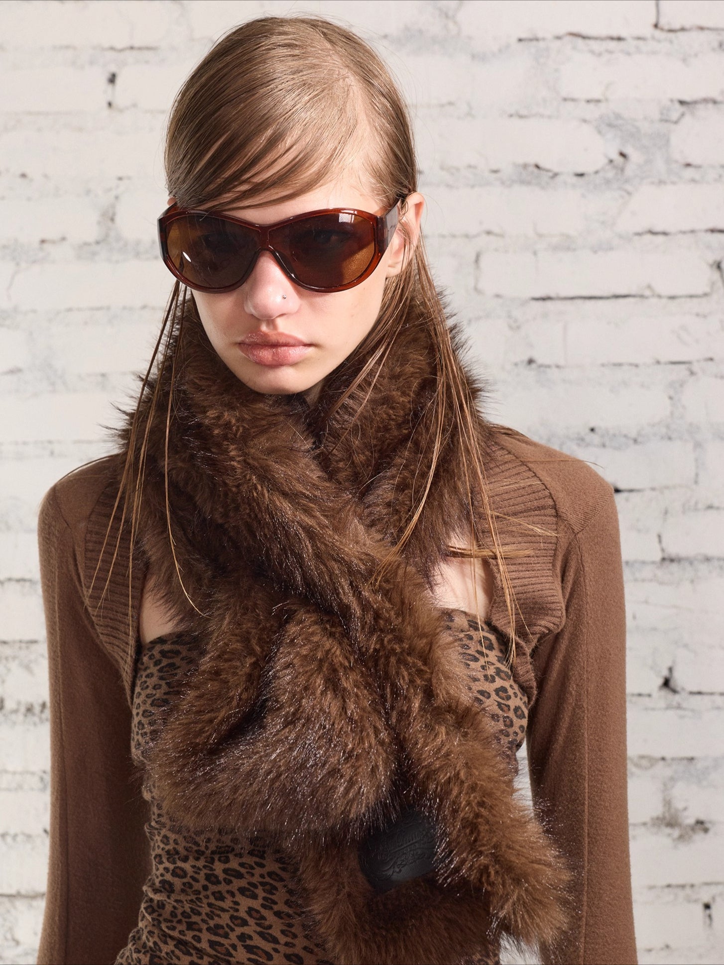 PlushTouch Winter Faux Fur Scarf