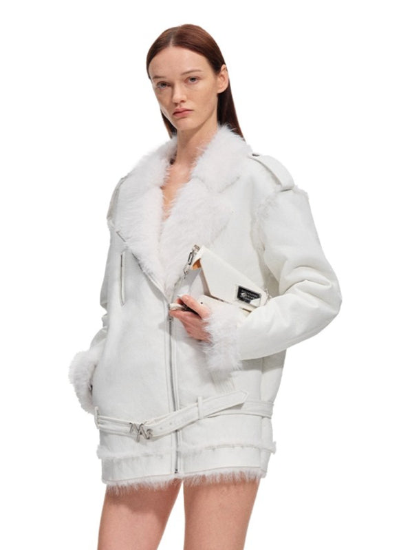Polar Eco Faux Leather Fur Jacket