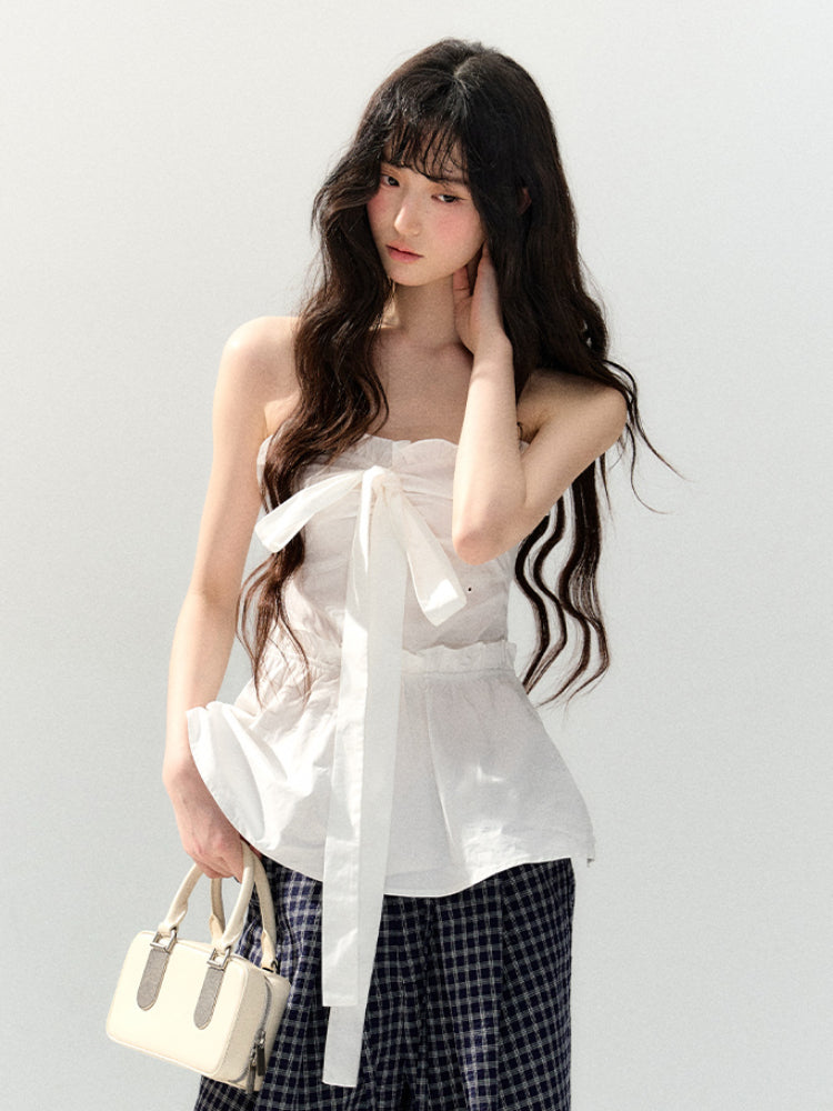 Waist Cinching Lace Cami Top - CHINASQUAD