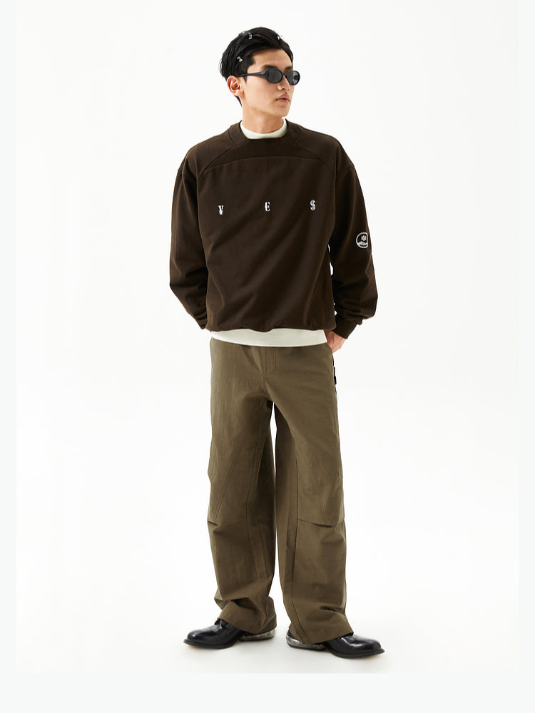 Sports Patchwork Collar Sweatshirt - CHINASQUAD