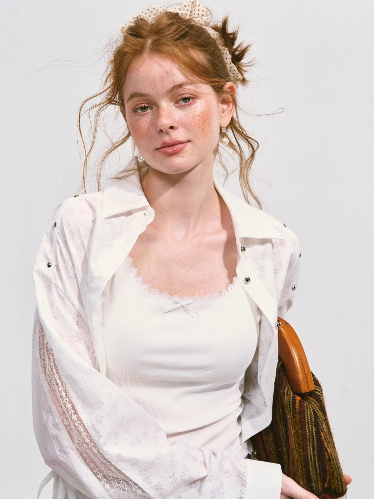 Lace Bow Camisole - CHINASQUAD