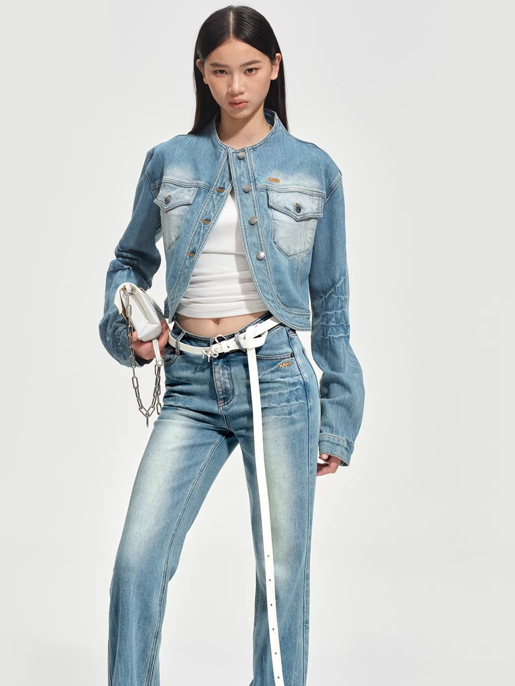 Washed Twill Denim Jacket