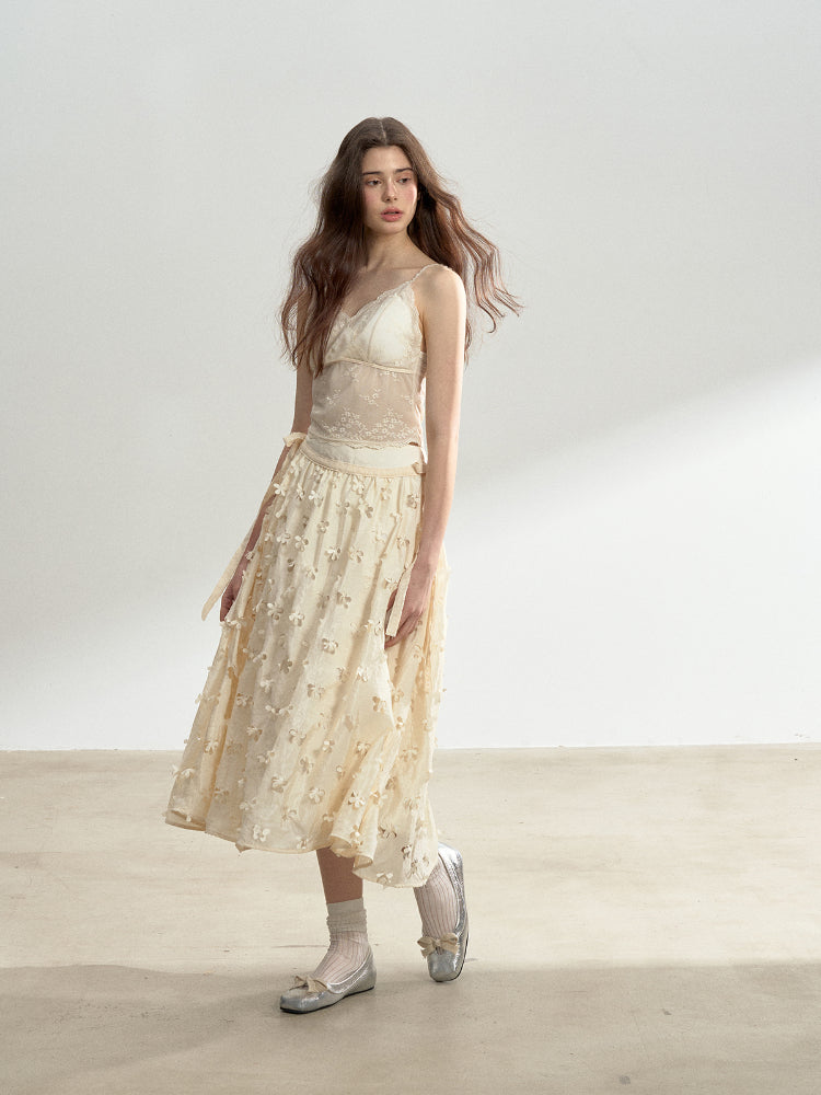 Lace Trimmed Girly Feel Top - CHINASQUAD