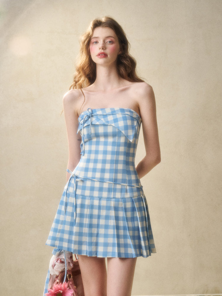 Blue & Gray Suit Dress - CHINASQUAD