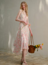 Flower-pattern Flowing Dress - CHINASQUAD