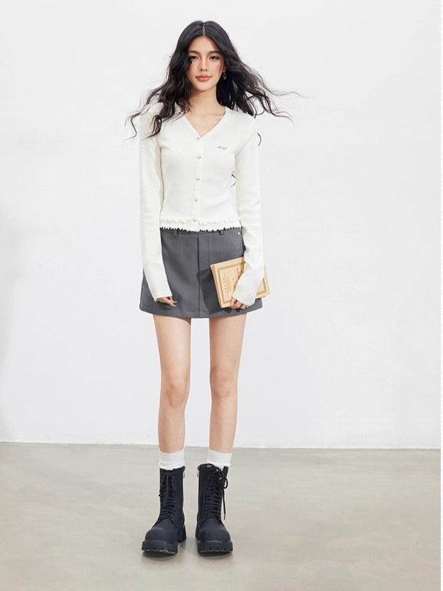 Lace Hollow Knit Cardigan