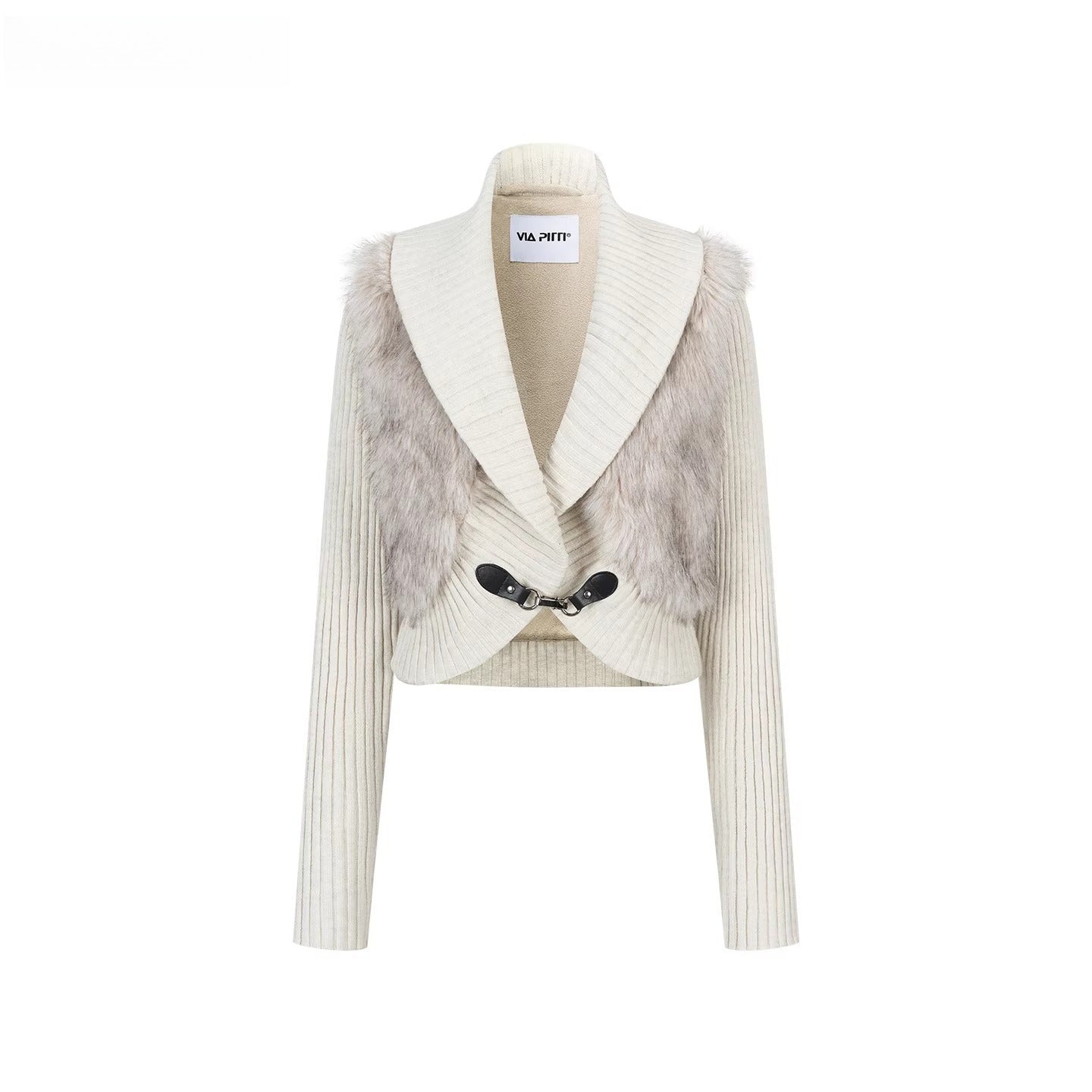 Heavyweight Knit Cropped Jacket