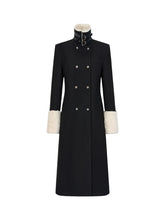 Wool Fleece Trim Long Coat - CHINASQUAD