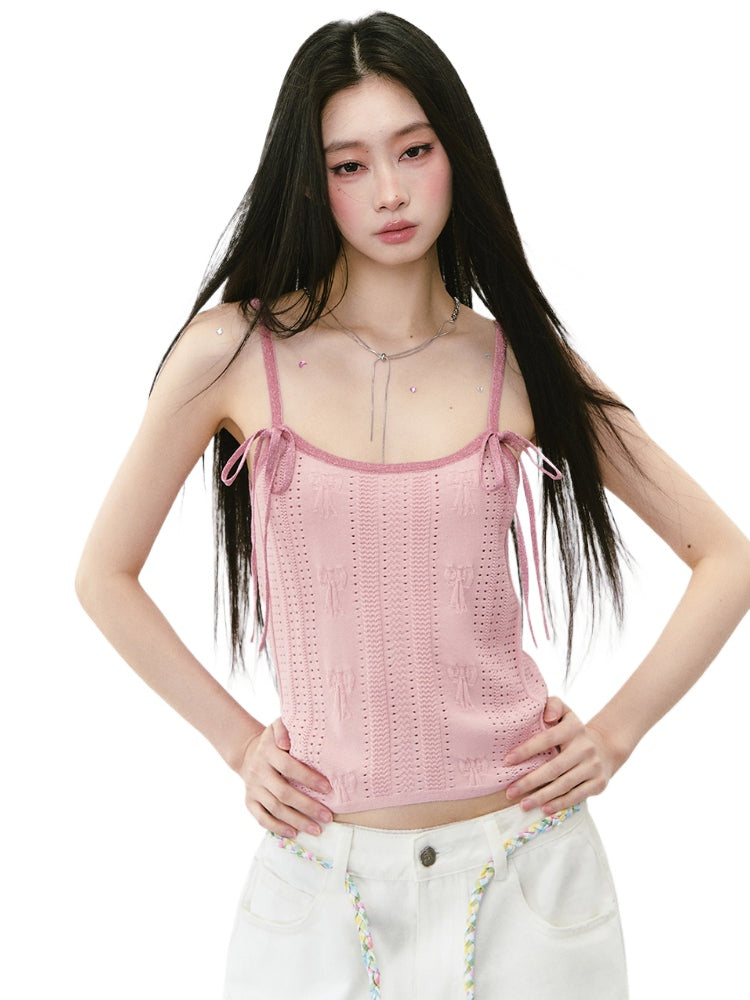 Spliced Bow Loose Sling Vest - CHINASQUAD