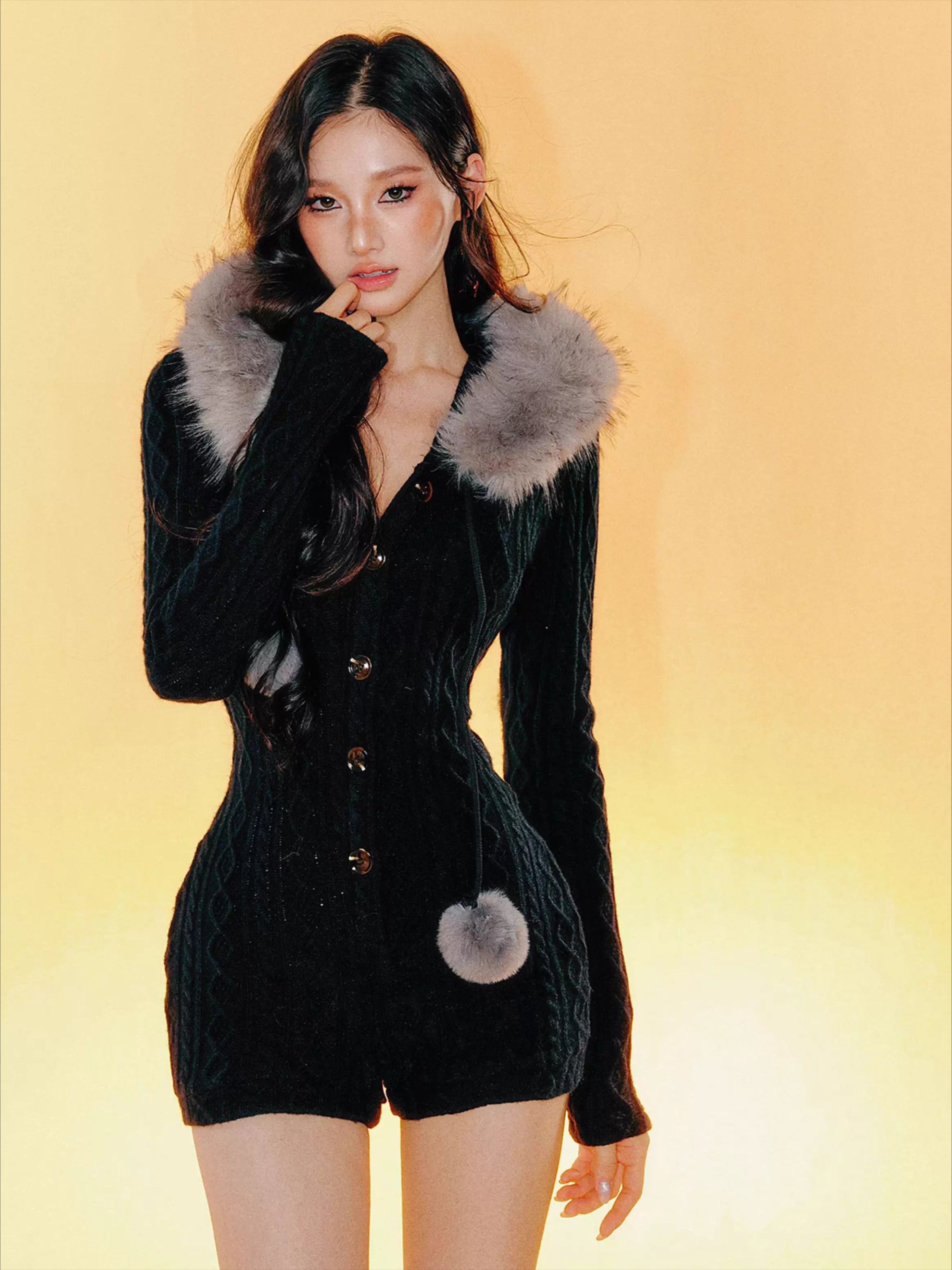 Stretch Sculpting Hooded Jumpsuit