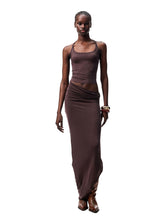 Large Round-Neck Knot Acetate Tank Top & Skirt Set - CHINASQUAD