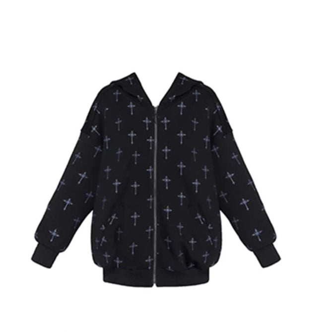 Hooded Sweatshirt Set with Shorts & Flared Pants