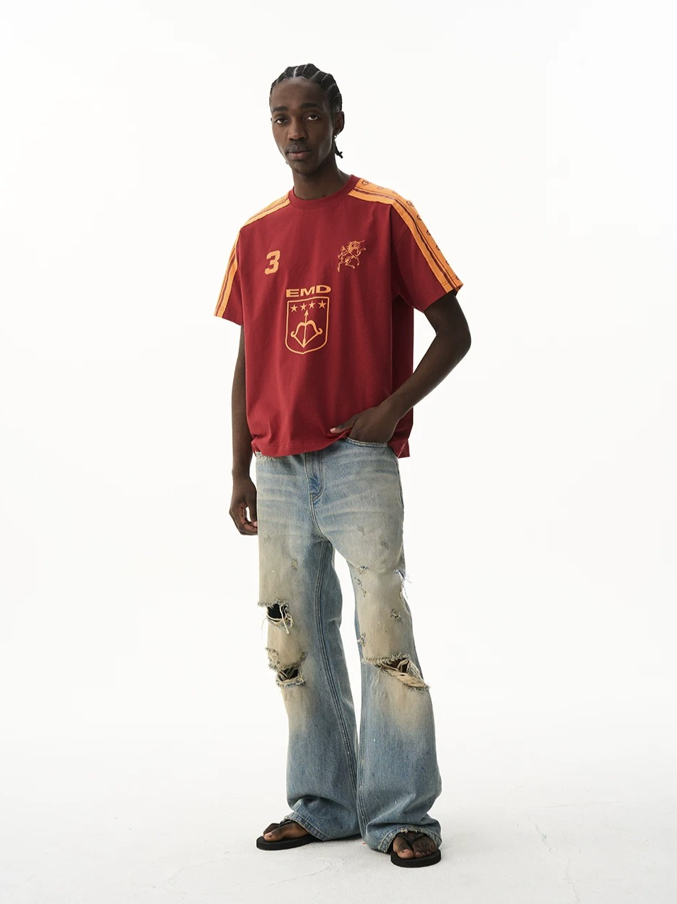 Vintage Contrast Panel Sport T-Shirt