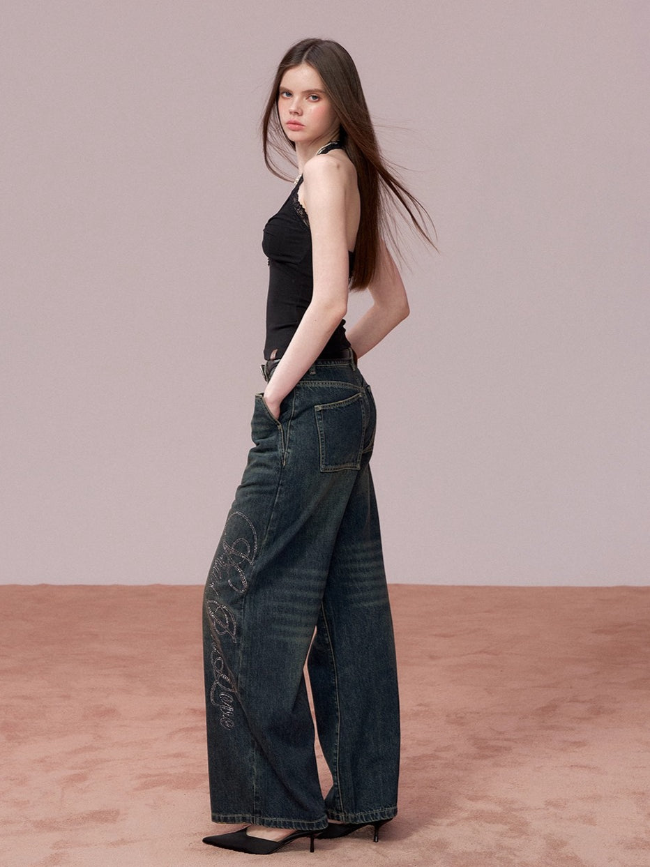 Lace-Panel Halter Layering Camisole