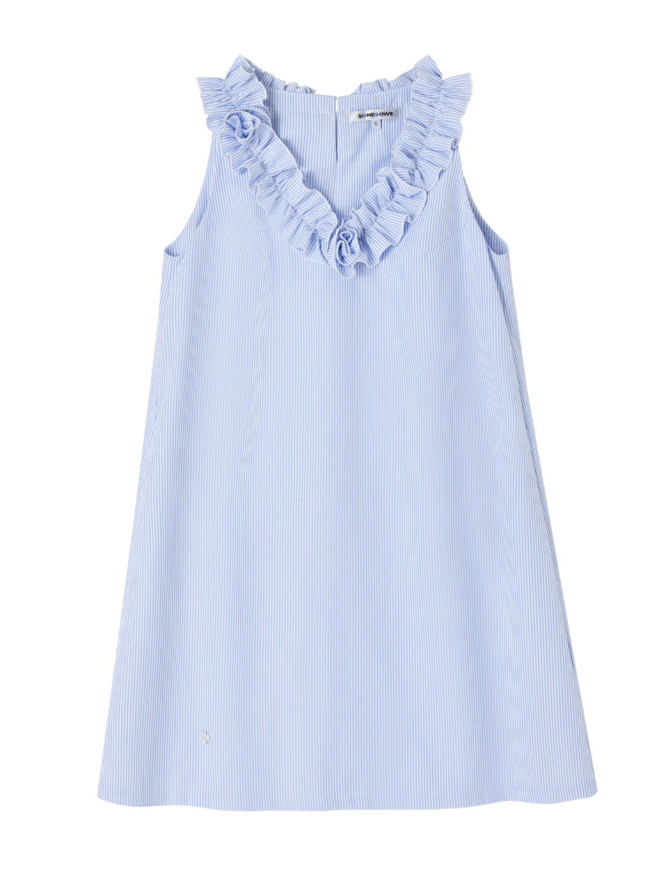 Twisted Flower V-neck Dress - CHINASQUAD