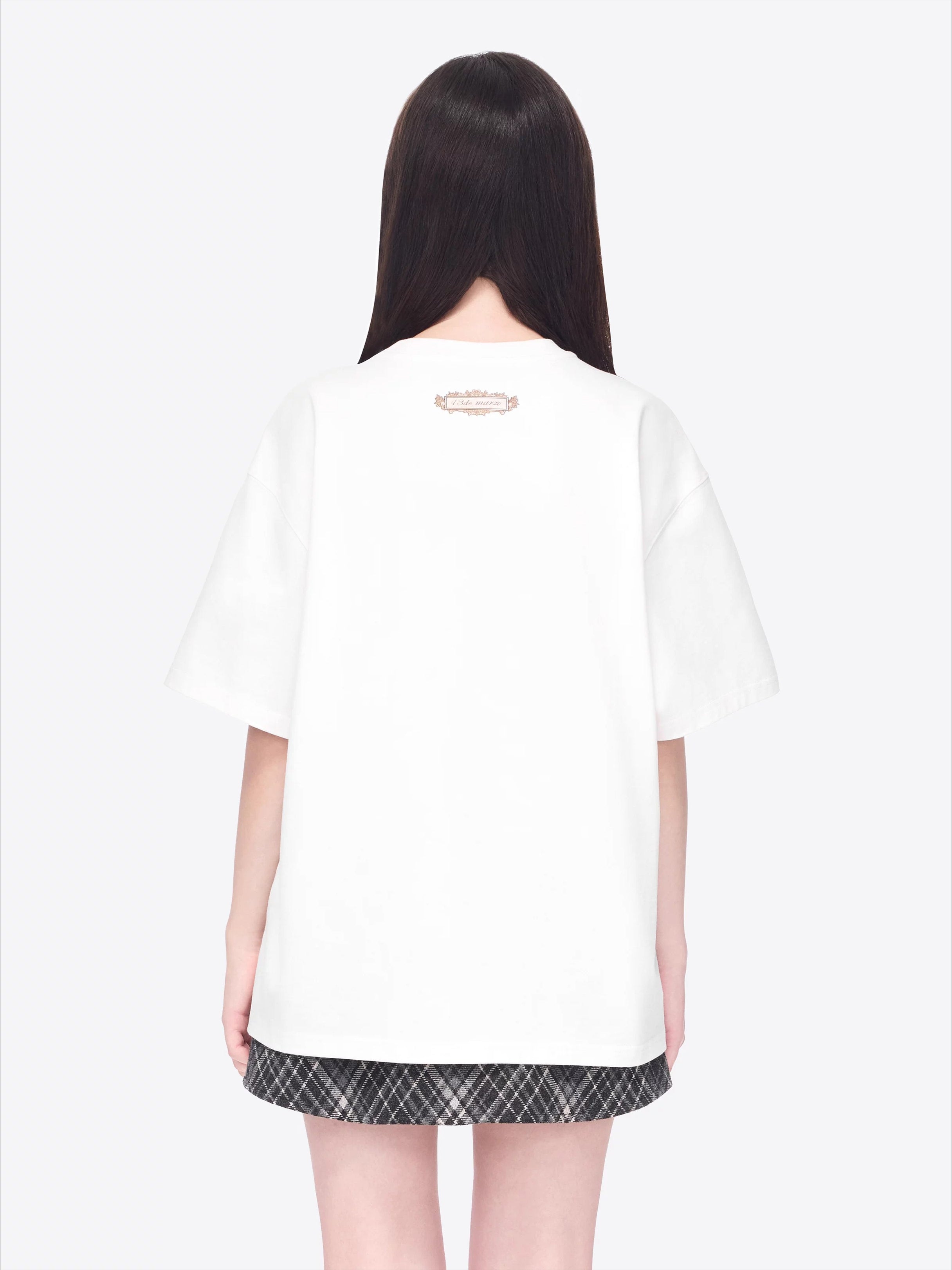 Tarot Bear Graphic Oversized T-Shirt