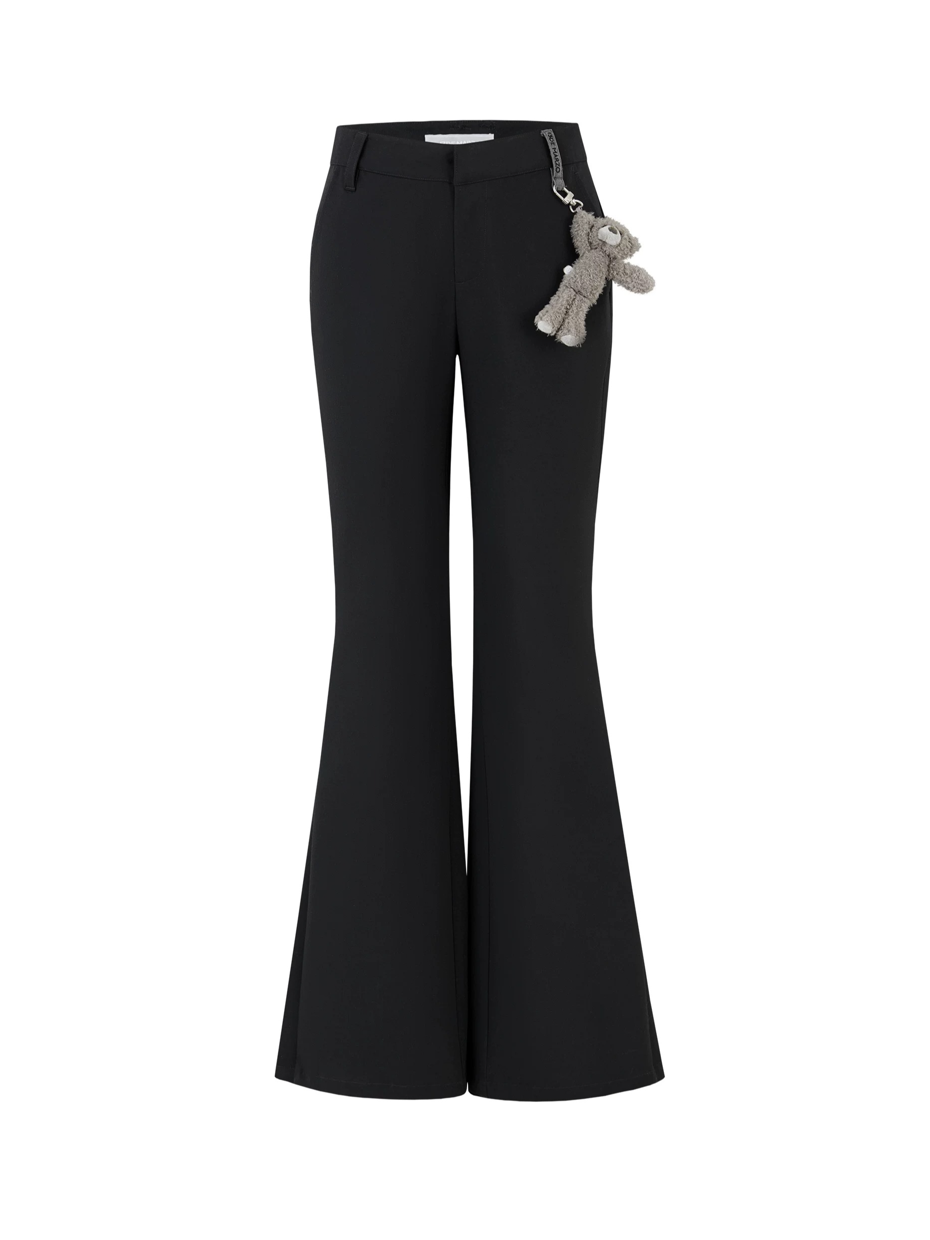 Pleated Flared Tailored Trousers