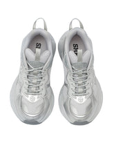 COMPASS WAVE Retro Jogging Shoes In Gray - CHINASQUAD