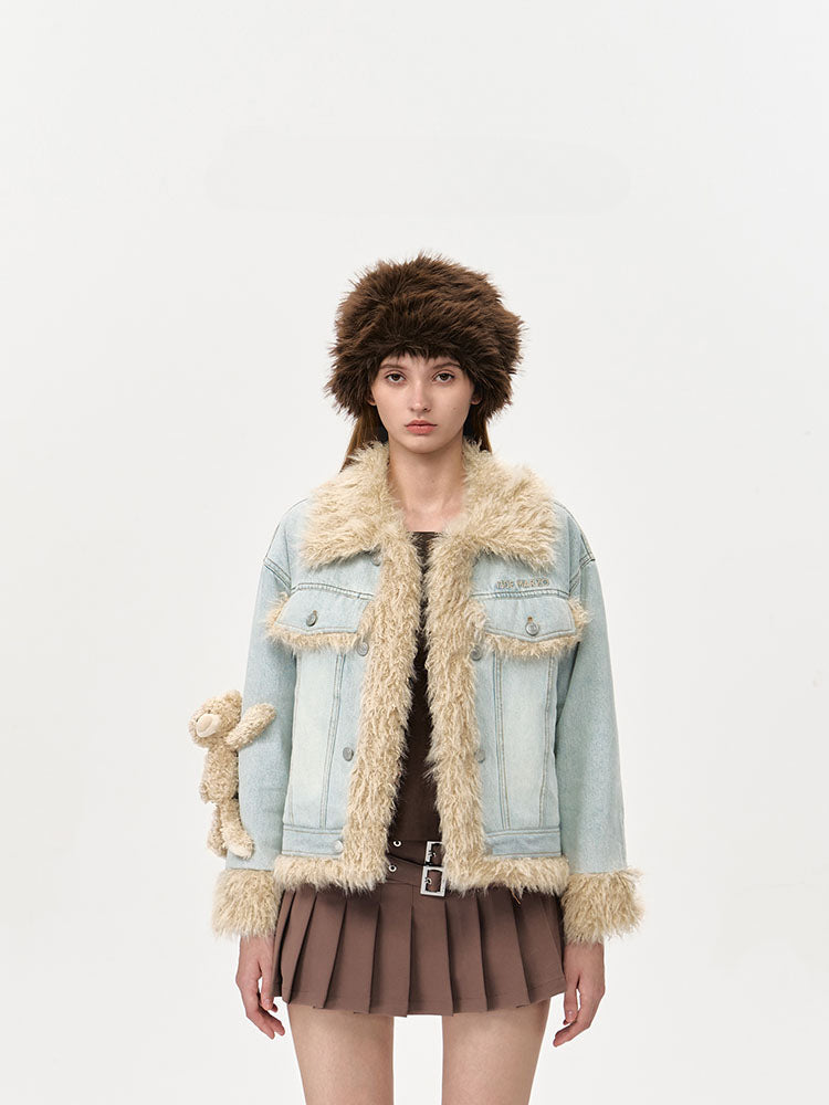 Doozoo Fleece Denim Jacket - CHINASQUAD
