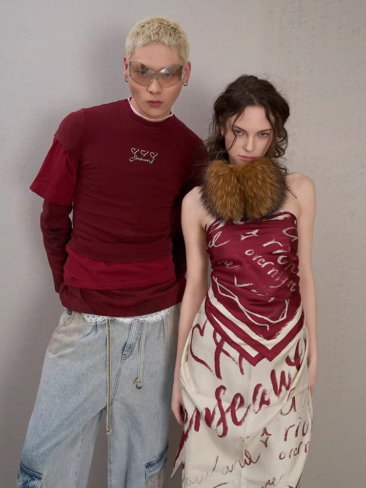 Raccoon Fur Metal-Logo Earmuffs