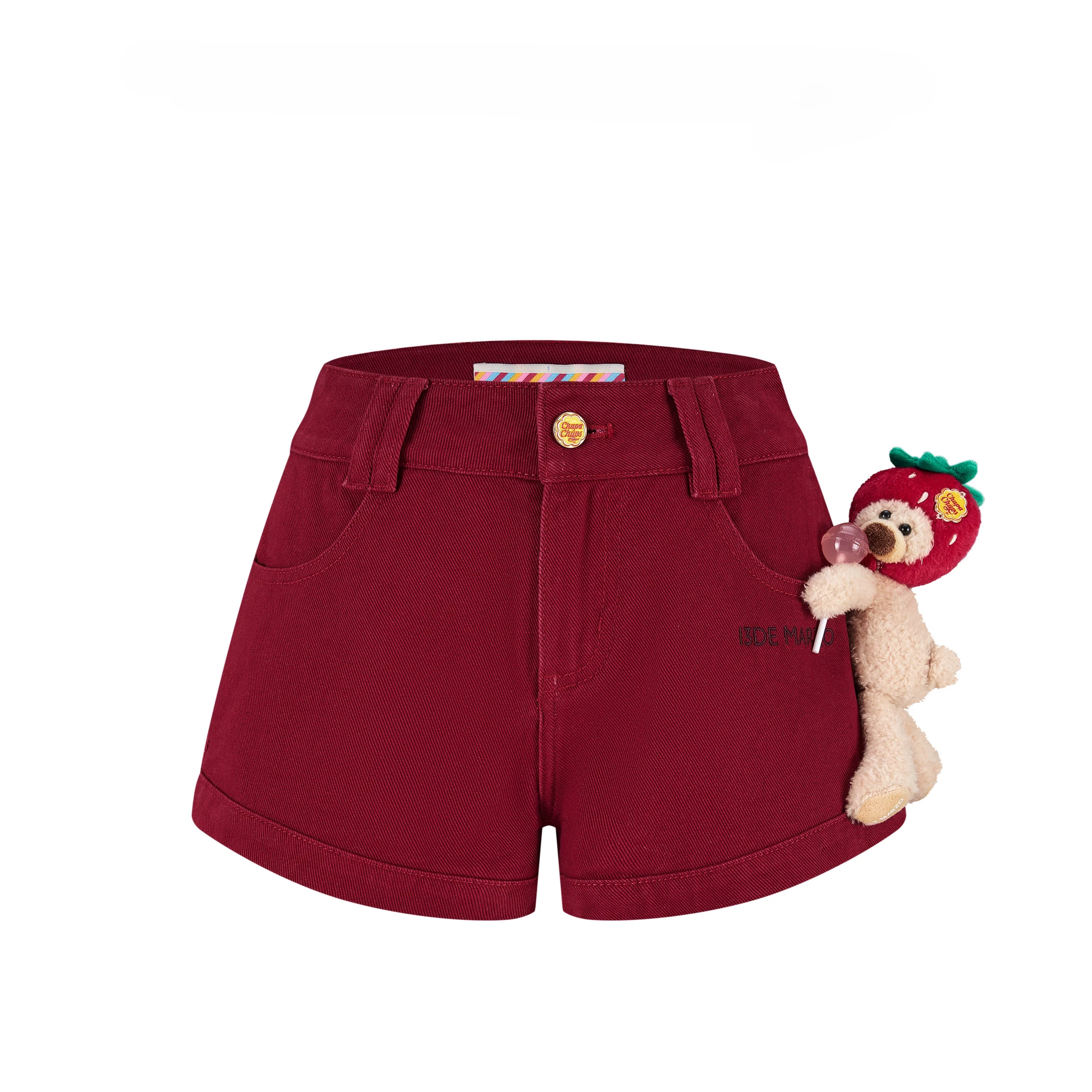 Lollipop V-Waist Slim-Fit Shorts