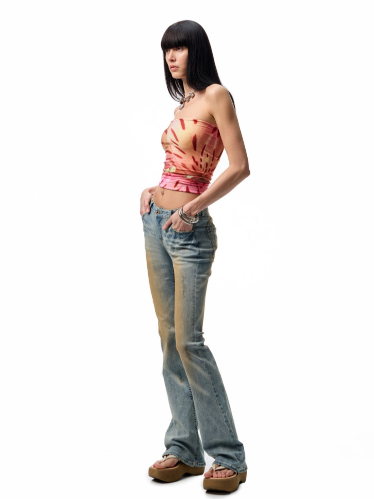 Floral Print Convertible Bandeau Headband - CHINASQUAD