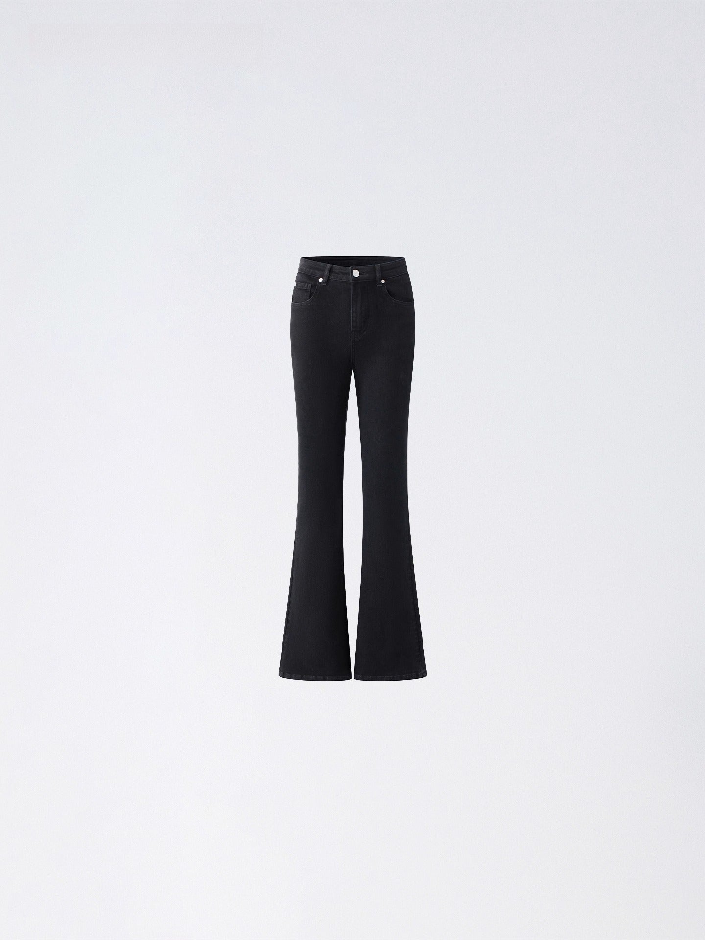 Embroidered Flared Denim Pants