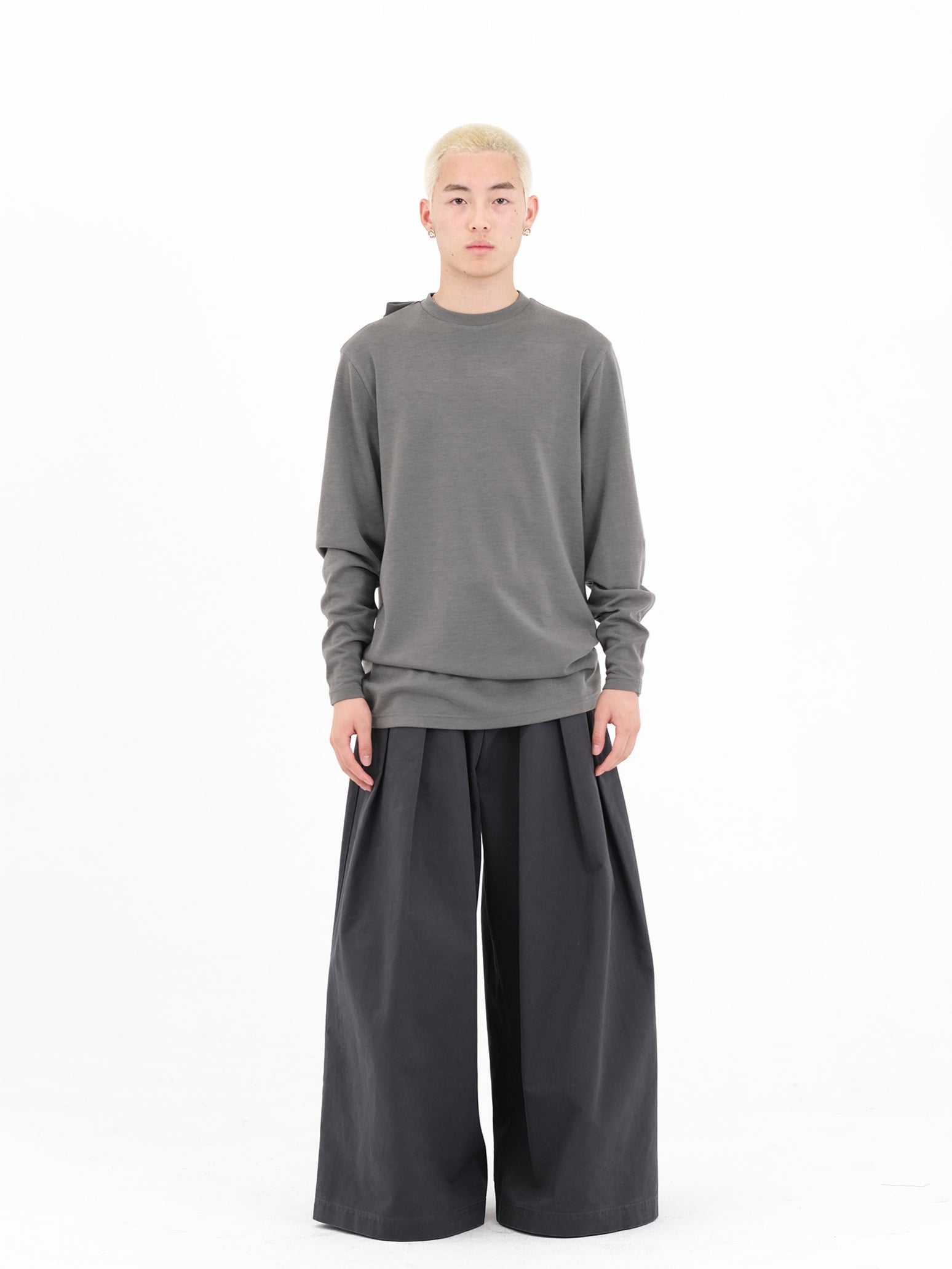Pleated Wide-Leg Pants - CHINASQUAD