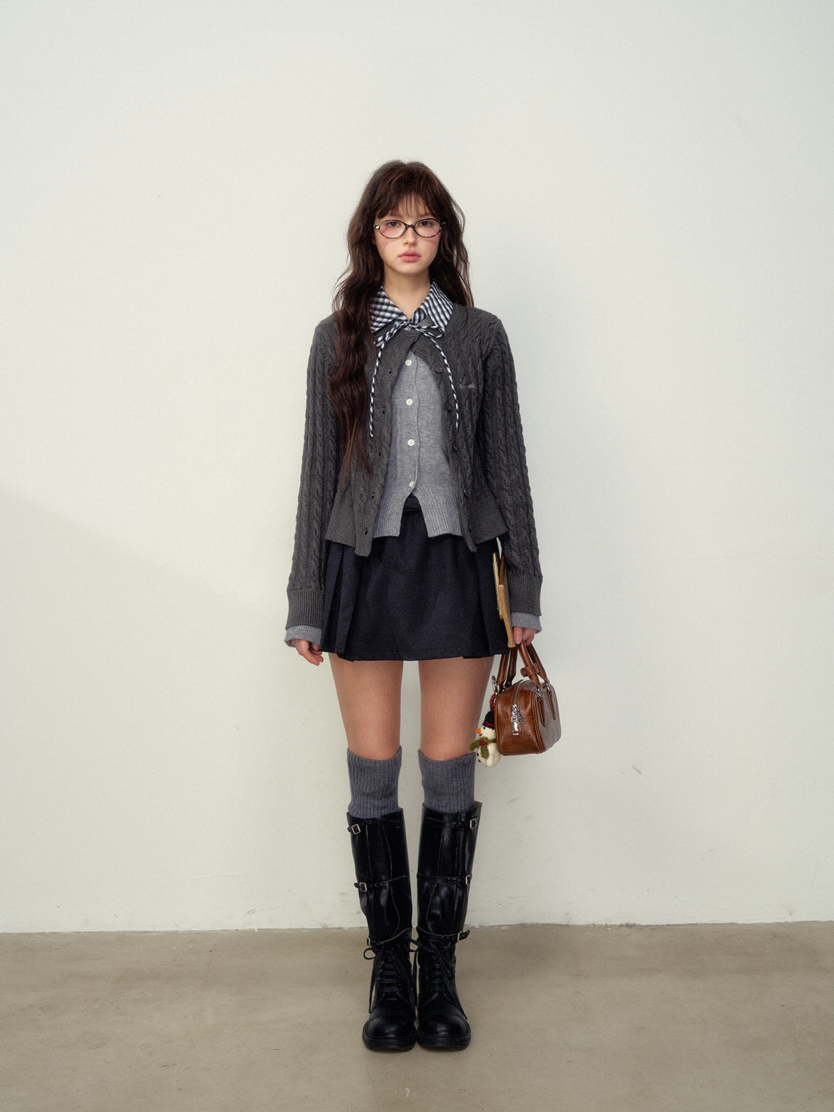 Preppy Layered Knit Sweater - CHINASQUAD