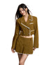 American College Style Crochet Blazer & Skirt Set - CHINASQUAD