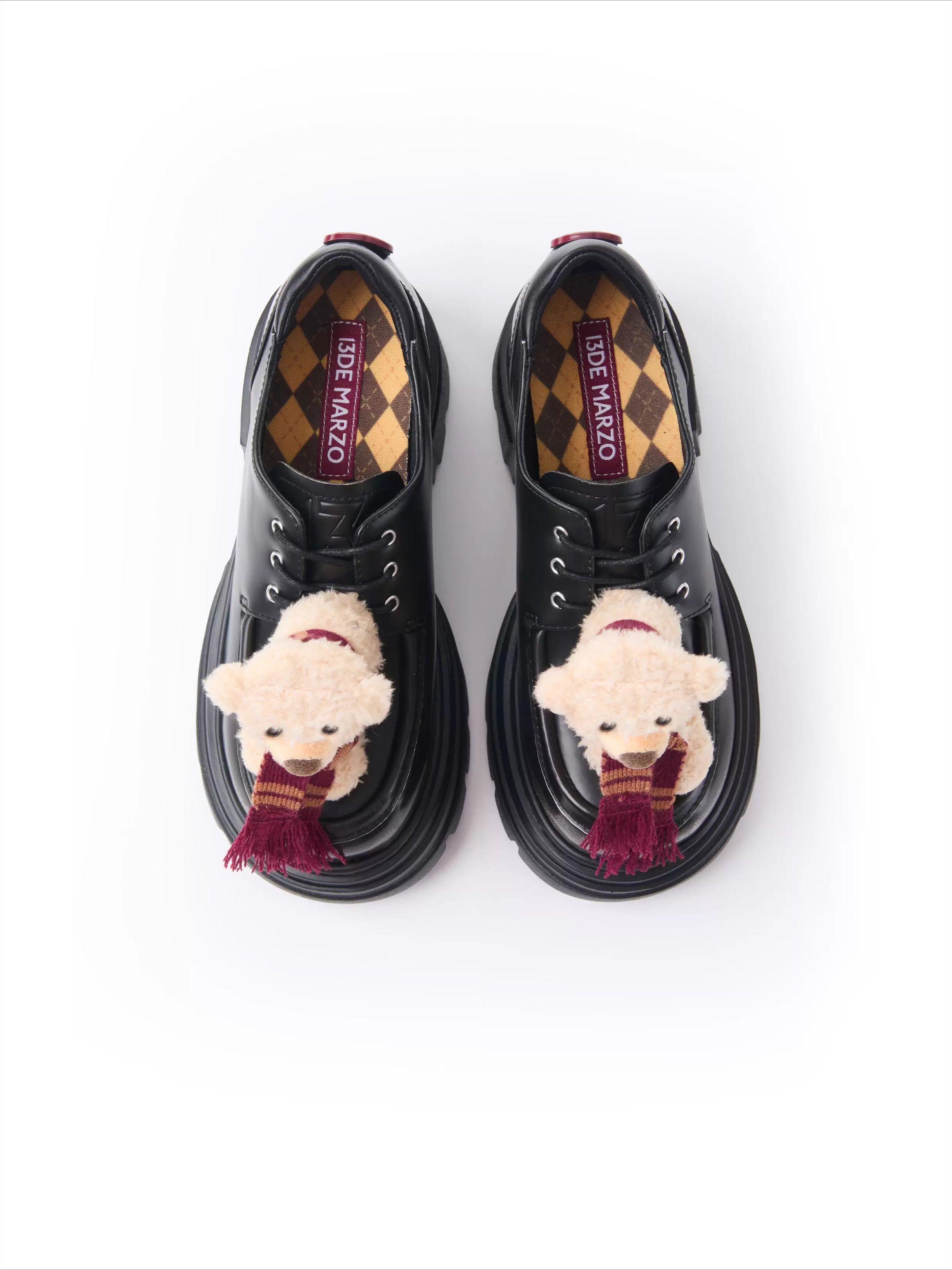 Chunky Sole Retro Derby Shoes