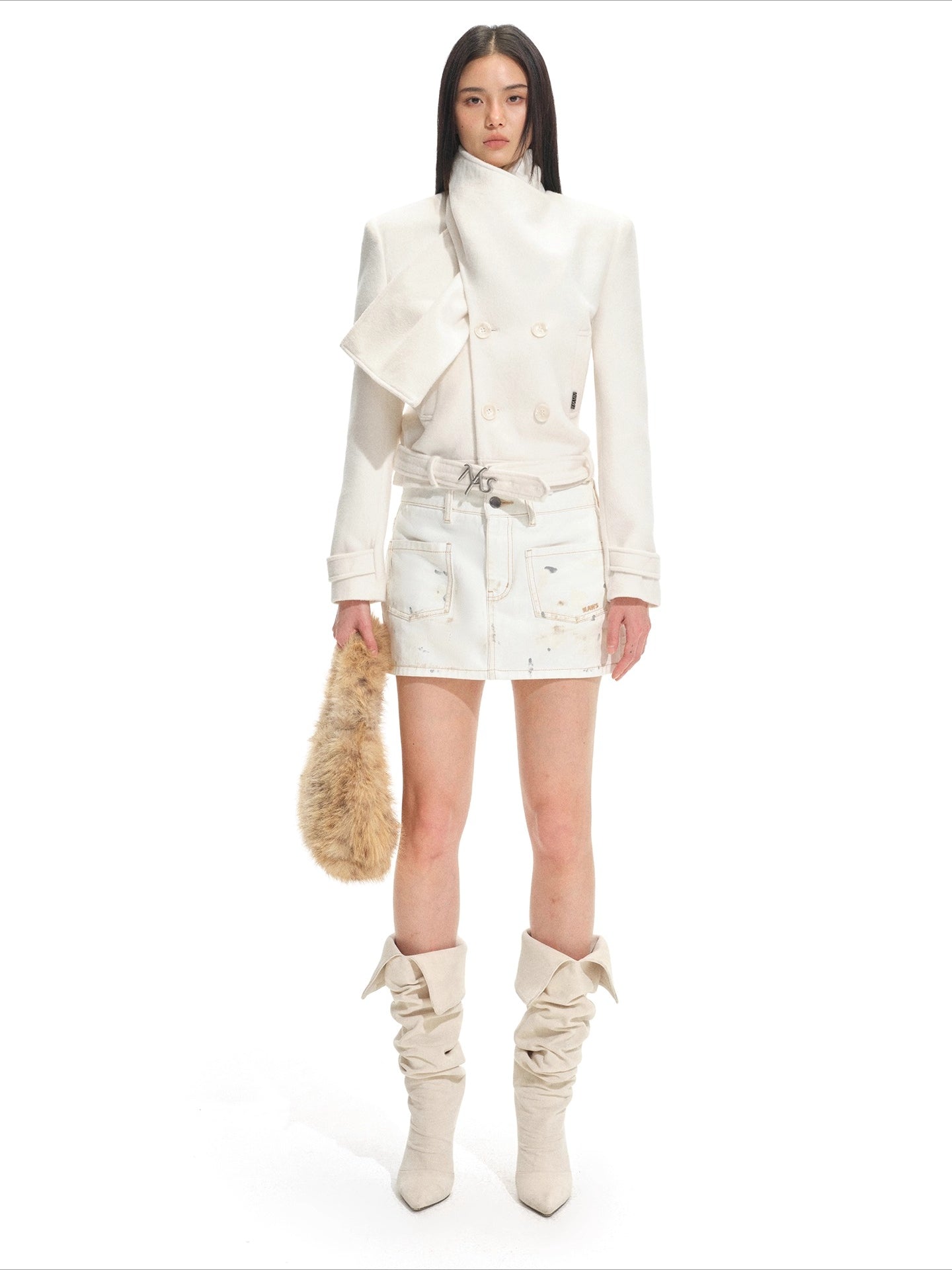 Rose Shawl Wool Short Jacket