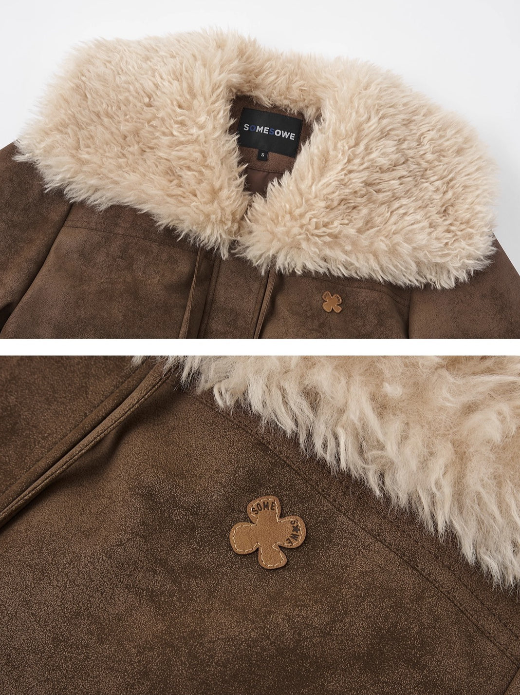 Sailor Faux Leather Down Jacket