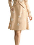 Light Brown Textured Jacquard Knit Skirt - CHINASQUAD