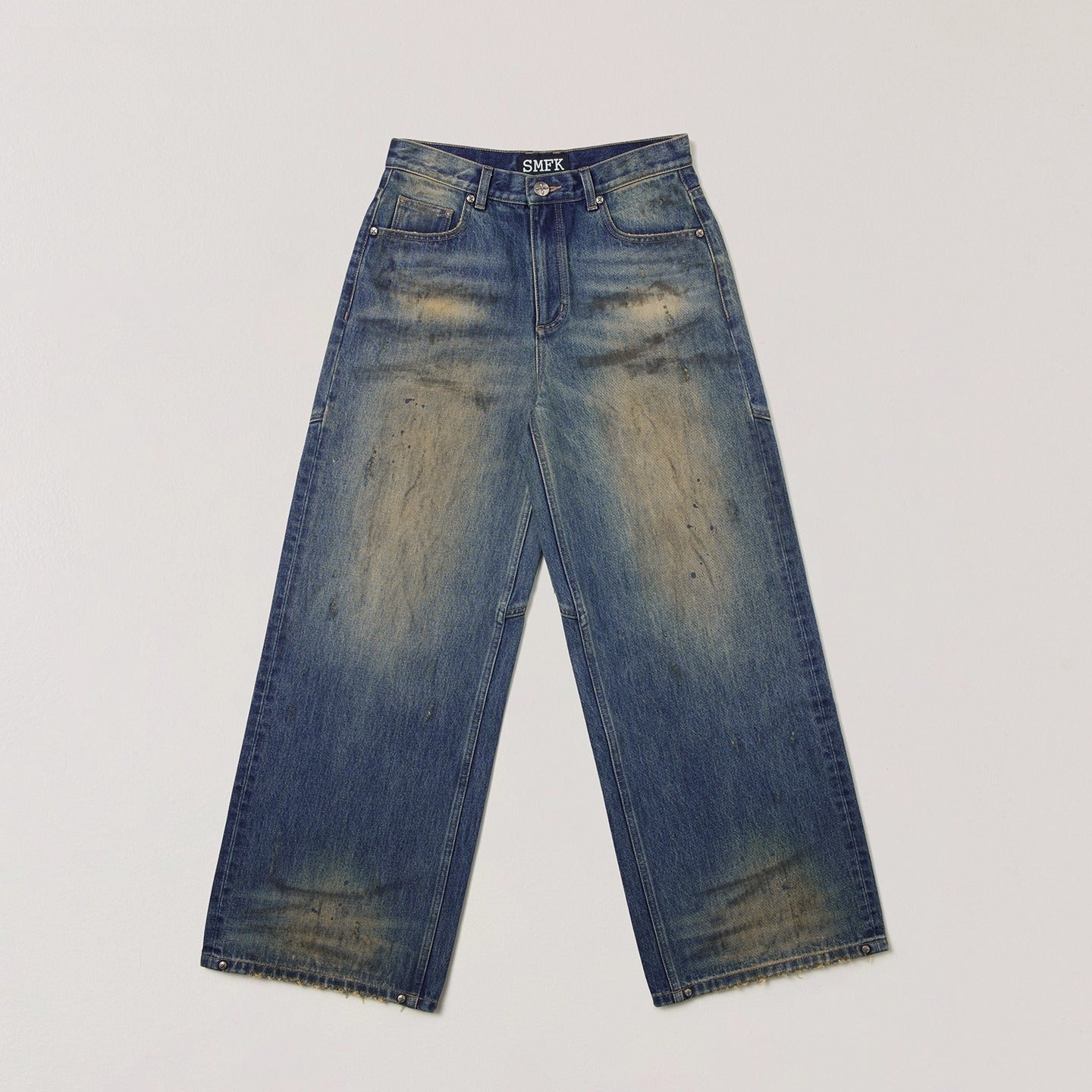 Desert Relic Straight-Leg Distressed Jeans