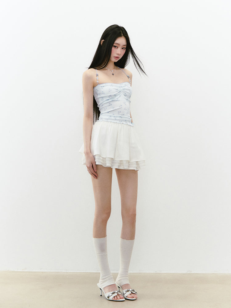 Floral Print Cami Top - CHINASQUAD