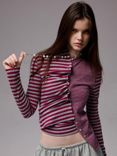 Reversible Striped Cardigan & Pants Set - CHINASQUAD