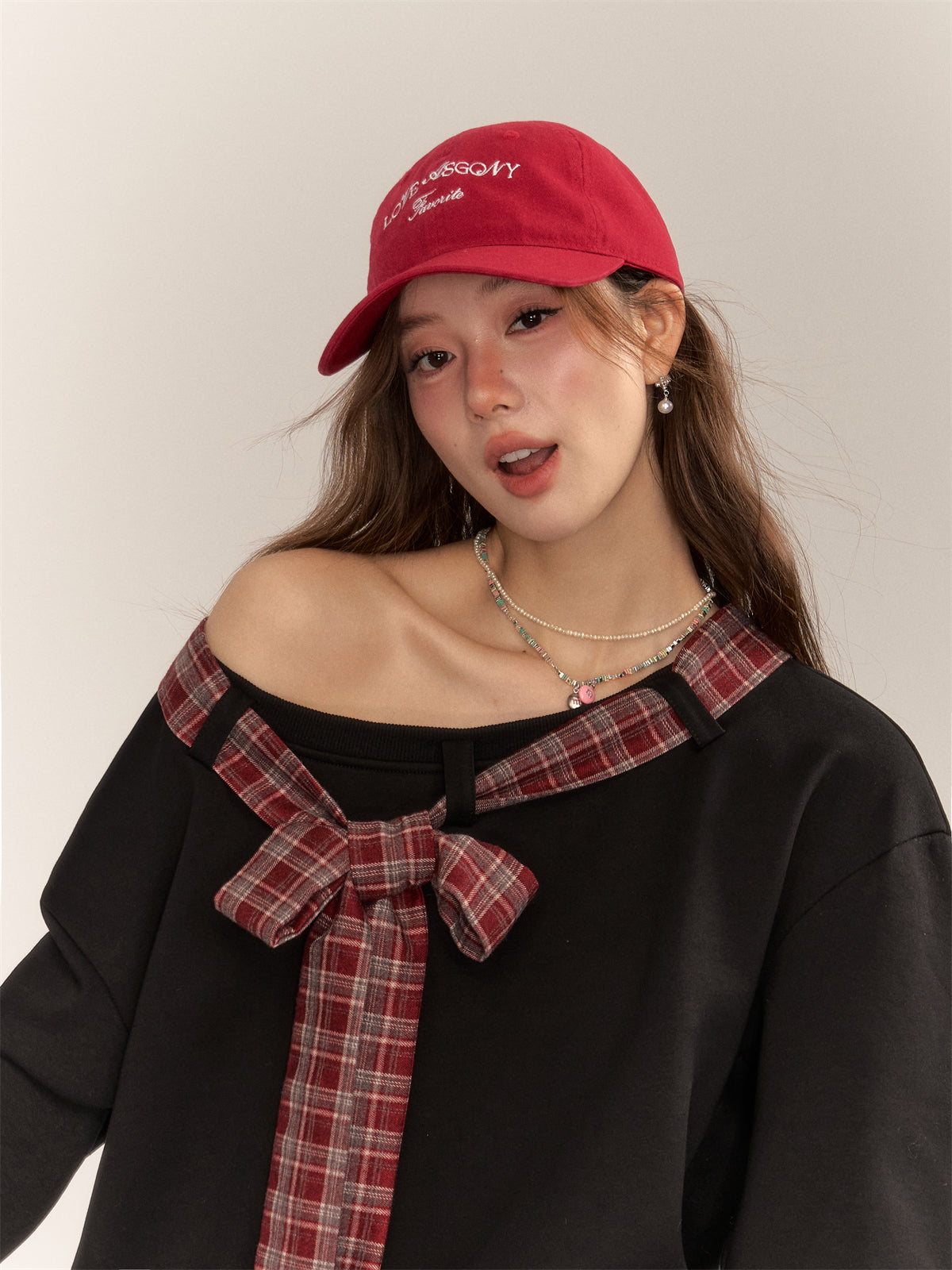Embroidered Vintage Red Baseball Cap - CHINASQUAD