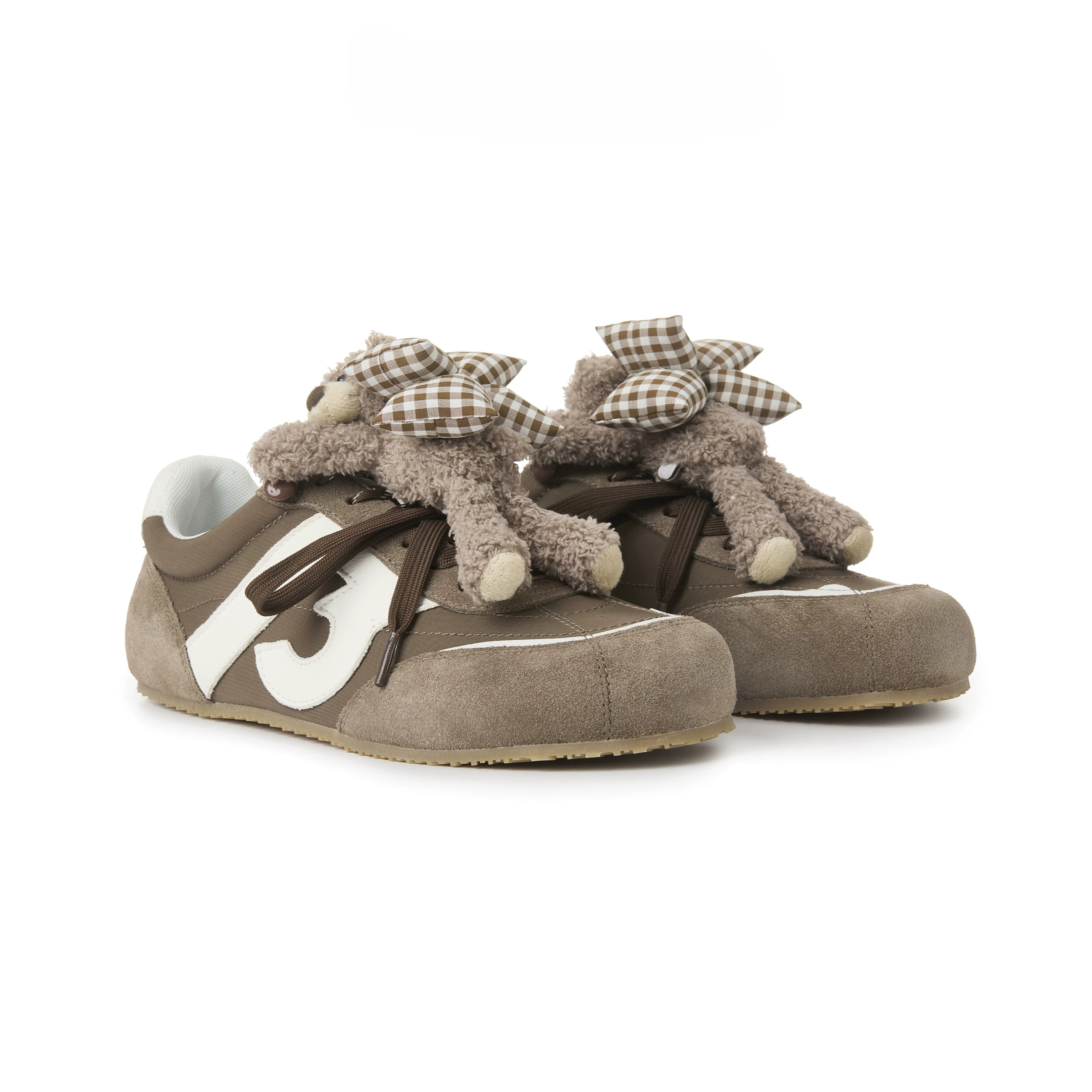 Bear Plush Casual Sneakers