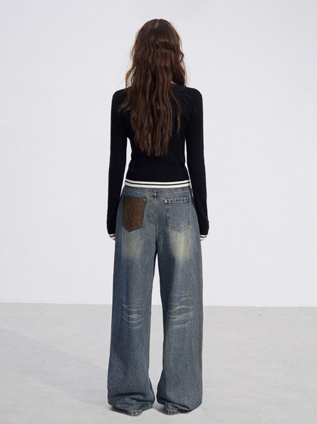 Slim-Fit Soft-Touch Knit Blouse