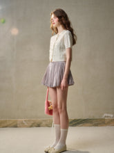 Velvet Floral Pleated Skirt - CHINASQUAD